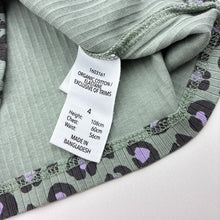 Load image into Gallery viewer, Girls KID, organic cotton blend ribbed long sleeve top, EUC, size 4,  