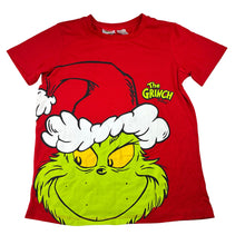 Load image into Gallery viewer, Unisex Dr Seuss, The Grinch Christmas pyjama tee / top, EUC, size 10,  