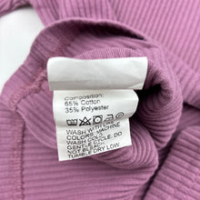 Load image into Gallery viewer, Girls SHEIN, purple ribbed long sleeve top, GUC, size 4-5,  