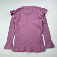 Load image into Gallery viewer, Girls SHEIN, purple ribbed long sleeve top, GUC, size 4-5,  