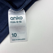 Load image into Gallery viewer, Girls Anko, navy stretchy tee / top, EUC, size 10,  