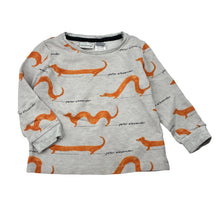 Load image into Gallery viewer, Unisex Peter Alexander, waffle long sleeve pyjama top, dogs, GUC, size 2,  