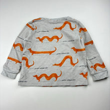 Load image into Gallery viewer, Unisex Peter Alexander, waffle long sleeve pyjama top, dogs, GUC, size 2,  