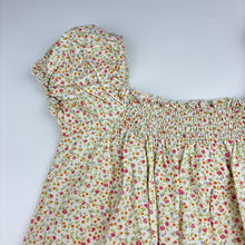 Load image into Gallery viewer, Girls refined, lightweight floral cotton top, armpit to armpit: 31cm unstretched, EUC, size 10-12,  