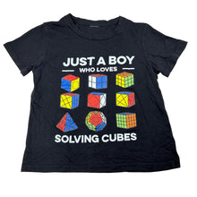 Load image into Gallery viewer, Boys black, tee / top, no labels, armpit to armpit: 37cm, GUC, size 8-10,  