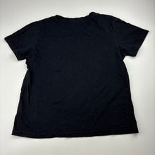 Load image into Gallery viewer, Boys black, tee / top, no labels, armpit to armpit: 37cm, GUC, size 8-10,  