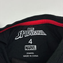 Load image into Gallery viewer, Boys Marvel, Spiderman cotton &amp; sequin tee / top, EUC, size 4,  
