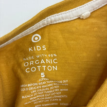Load image into Gallery viewer, Girls Target, organic cotton long sleeve tee / top, GUC, size 5,  