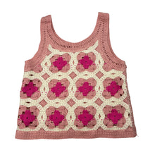 Load image into Gallery viewer, Girls Mango, pink crochet summer top, GUC, size 4,  