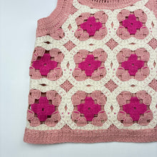 Load image into Gallery viewer, Girls Mango, pink crochet summer top, GUC, size 4,  