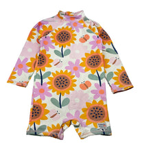 Load image into Gallery viewer, Girls Jack &amp; Milly, floral rashie suit, GUC, size 3,  