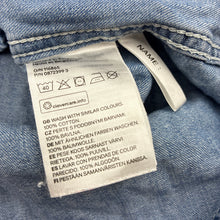 Load image into Gallery viewer, Boys H&amp;M, denim long sleeve shirt, poppers, GUC, size 3,  
