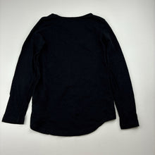 Load image into Gallery viewer, Girls Brilliant Basics, black cotton long sleeve tee / top, GUC, size 6,  