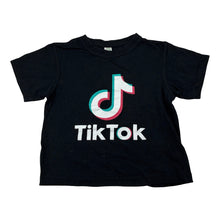 Load image into Gallery viewer, Unisex RAMO, black cotton tee / top, TikTok, GUC, size 4,  
