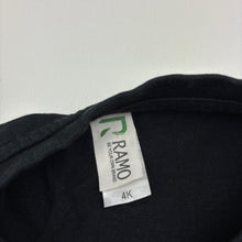 Load image into Gallery viewer, Unisex RAMO, black cotton tee / top, TikTok, GUC, size 4,  