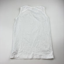 Load image into Gallery viewer, Unisex DUNNES STORES, white cotton singlet top, EUC, size 9-10,  