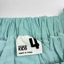 Load image into Gallery viewer, Girls Cotton On, cotton lined embroidered linen / viscose top, EUC, size 4,  