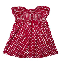 Load image into Gallery viewer, Girls Sprout, stretchy spotted dress, no size, armpit top armpit: 27.5cm, GUC, size 1-2, L: 42cm