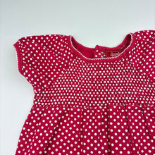 Load image into Gallery viewer, Girls Sprout, stretchy spotted dress, no size, armpit top armpit: 27.5cm, GUC, size 1-2, L: 42cm