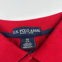 Load image into Gallery viewer, Boys US POLO ASSN, red cotton polo shirt top, EUC, size 4-5,  