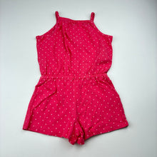 Load image into Gallery viewer, Girls Target, pink cotton summer playsuit, FUC, size 3,  