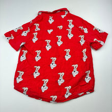 Load image into Gallery viewer, Boys Cotton On, viscose / linen short sleeve shirt, rabbits, GUC, size 5,  