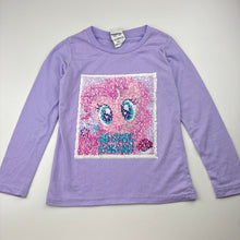 Load image into Gallery viewer, Girls My Little Pony, flip sequin long sleeve tee / top, FUC, size 5,  