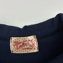 Load image into Gallery viewer, Girls Estelle, navy short sleeve jacket, Sz: S, L: 32cm, armpit to armpit: 29cm, GUC, size 4-5,  