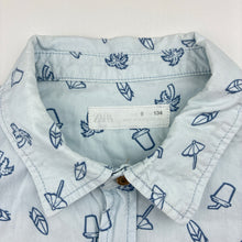 Load image into Gallery viewer, Boys Zara, cotton short sleeve shirt, EUC, size 9,  