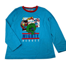 Load image into Gallery viewer, Boys Marvel, Superhero long sleeve pyjama top, GUC, size 8,  