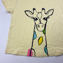 Load image into Gallery viewer, Girls Zara, lightweight cotton tee / top, giraffe, EUC, size 2-3,  