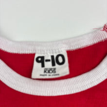 Load image into Gallery viewer, Girls Cotton On, red &amp; white stretchy ribbed tee / top, GUC, size 9-10,  