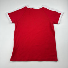 Load image into Gallery viewer, Girls Cotton On, red &amp; white stretchy ribbed tee / top, GUC, size 9-10,  