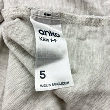 Load image into Gallery viewer, Boys Anko, grey &amp; blue long sleeve tee / top, FUC, size 5,  