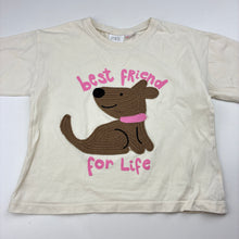 Load image into Gallery viewer, Girls Zara, cotton long sleeve top, dog, light mark right cuff, FUC, size 3-4,  