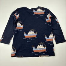 Load image into Gallery viewer, Boys Target, navy cotton long sleeve top, boats, GUC, size 3,  