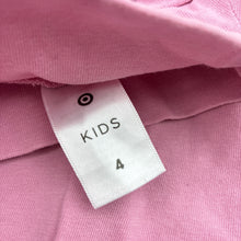 Load image into Gallery viewer, Girls Target, pink stretchy skivvy top, EUC, size 4,  