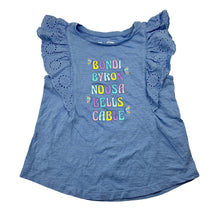 Load image into Gallery viewer, Girls KID, broderie trim cotton top, EUC, size 5,  