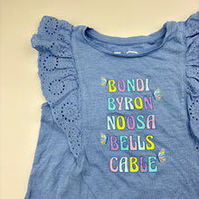 Load image into Gallery viewer, Girls KID, broderie trim cotton top, EUC, size 5,  