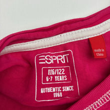 Load image into Gallery viewer, Girls Esprit, pink cotton top, GUC, size 6-7,  