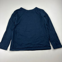 Load image into Gallery viewer, Girls Anko, navy cotton long sleeve top, butterfly, EUC, size 5,  