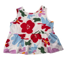 Load image into Gallery viewer, Girls lightweight, floral sleeveless top, GUC, size 3,  