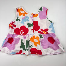 Load image into Gallery viewer, Girls lightweight, floral sleeveless top, GUC, size 3,  