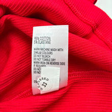 Load image into Gallery viewer, Girls Anko, red ribbed stretchy tee / top, NEW, size 10,  