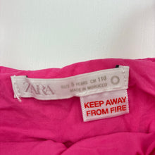 Load image into Gallery viewer, Girls Zara, pink cotton summer top, GUC, size 5,  