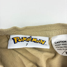 Load image into Gallery viewer, Boys Nintendo, Pokemon Pikachu cotton pyjama top, GUC, size 7,  