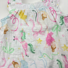 Load image into Gallery viewer, Girls Anko, crinkle cotton pyjama top, unicorns, EUC, size 2,  
