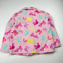Load image into Gallery viewer, Girls Barbie, flannel cotton pyjama top, light marks, FUC, size 4,  