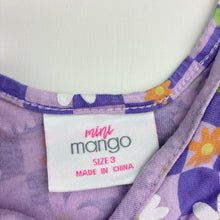 Load image into Gallery viewer, Girls Mango, floral cotton summer playsuit, EUC, size 3,  