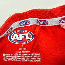 Load image into Gallery viewer, Unisex AFL, Sydney Swans cotton tee / top, GUC, size 7,  